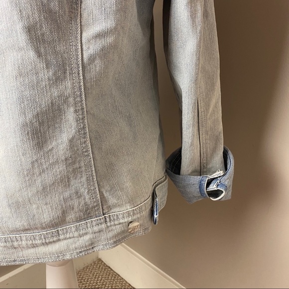 CODE BLEU DENIM JEAN LACE EMBROIDERED JACKET - Picture 8 of 11